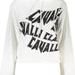 Elegant White Hooded Sweatshirt