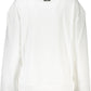 Chic White Printed Sweater with Cozy Brushed Interior