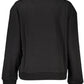 Chic Black Brushed Logo Sweatshirt