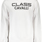 Elegant White Round Neck Men's Sweater