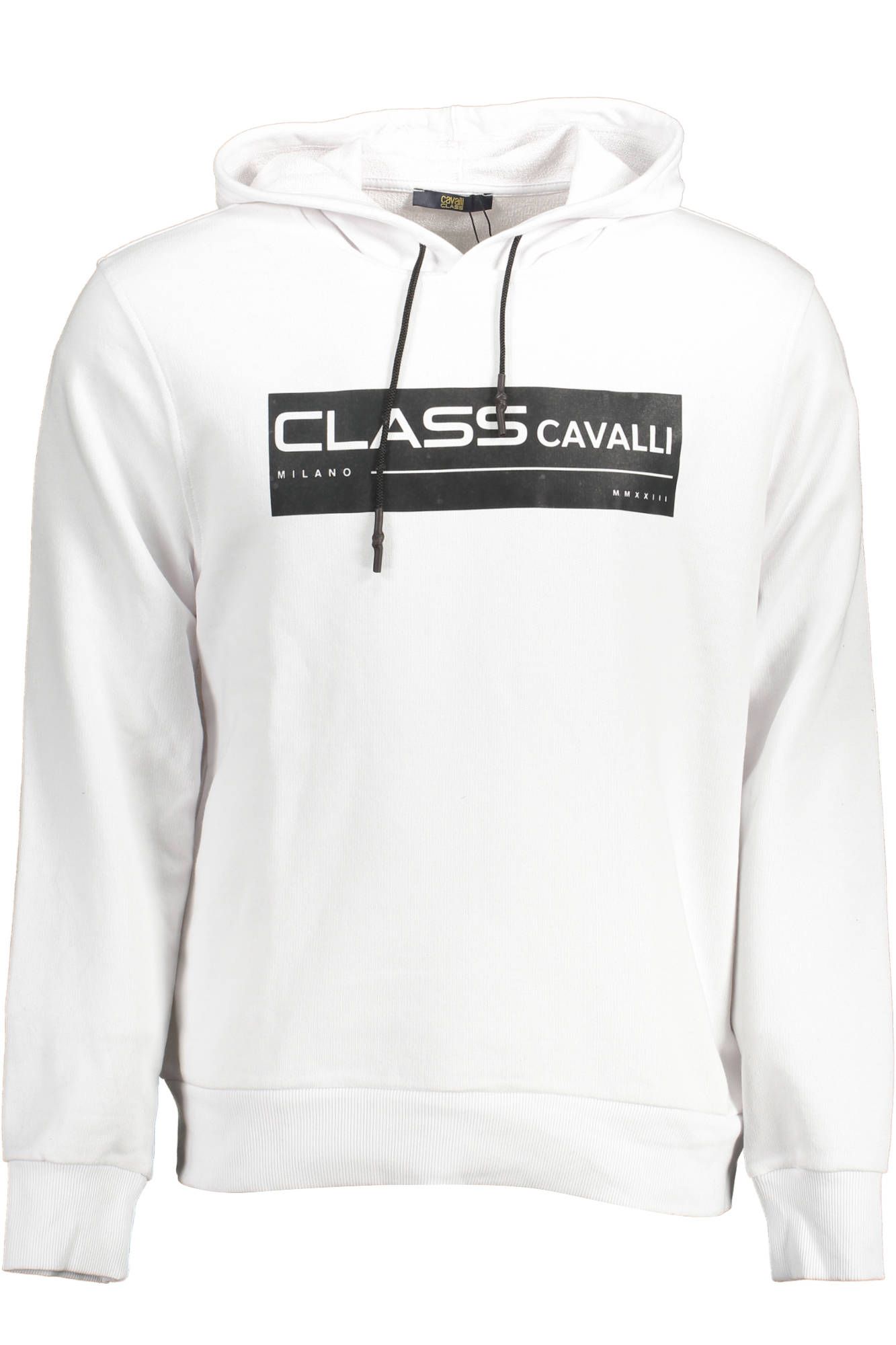 Elegant White Hooded Sweatshirt with Logo