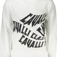 Regal Charm White Cotton Sweatshirt
