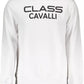 Chic White Cotton Round Neck Sweater