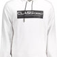 Classy White Hooded Cotton Sweatshirt