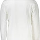 Elegant White Brushed Sweatshirt with Logo Print