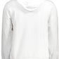 Elegant White Hooded Sweatshirt with Logo