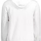 Classy White Hooded Cotton Sweatshirt