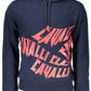 Cavalli Class Chic Blue Hooded Sweatshirt