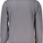 Elegant Gray Cotton Sweatshirt with Logo Detail