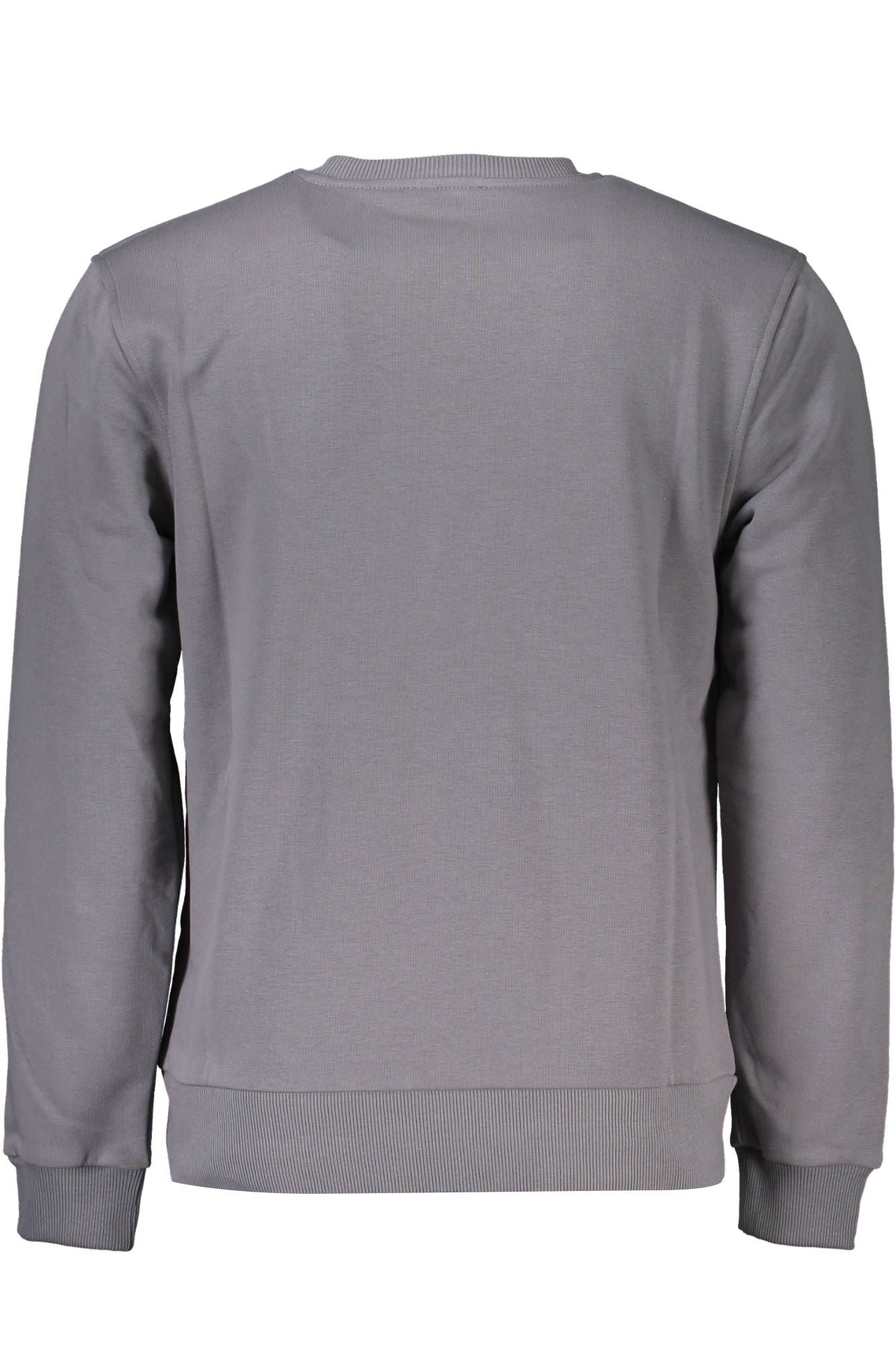 Elegant Gray Cotton Sweatshirt with Logo Detail