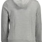 Chic Gray Hooded Sweatshirt with Exquisite Print