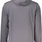 Sleek Gray Hooded Sweatshirt with Cavalli Class Logo
