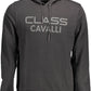 Elegant Hooded Logo Sweatshirt in Black