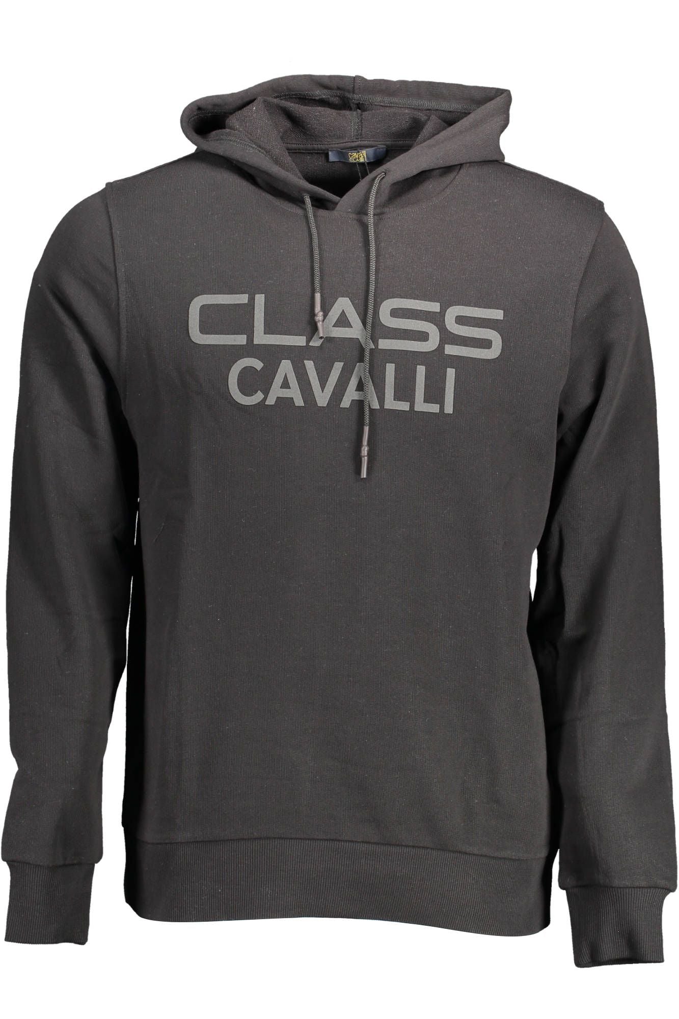 Elegant Hooded Logo Sweatshirt in Black