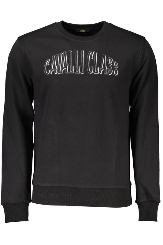 Sleek Brushed Cotton Sweatshirt with Logo Embroidery