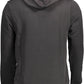 Elegant Hooded Logo Sweatshirt in Black