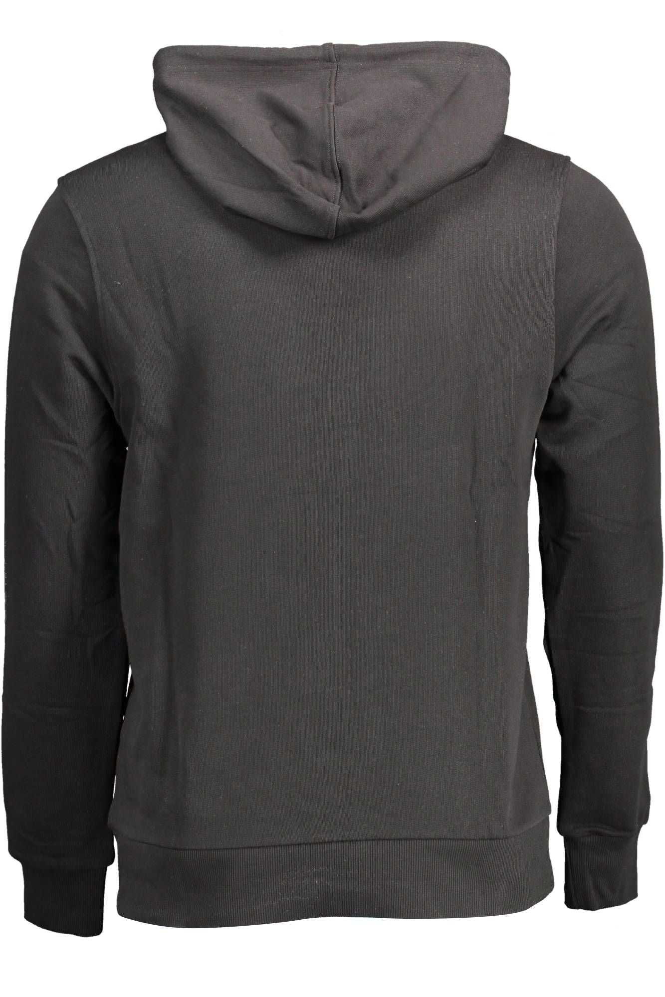 Elegant Hooded Logo Sweatshirt in Black