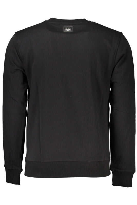 Sleek Brushed Cotton Sweatshirt with Logo Embroidery