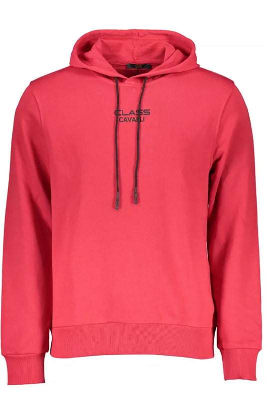 Elegant Pink Hooded Sweatshirt with Logo