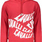 Elegant Pink Hooded Sweatshirt with Logo Print