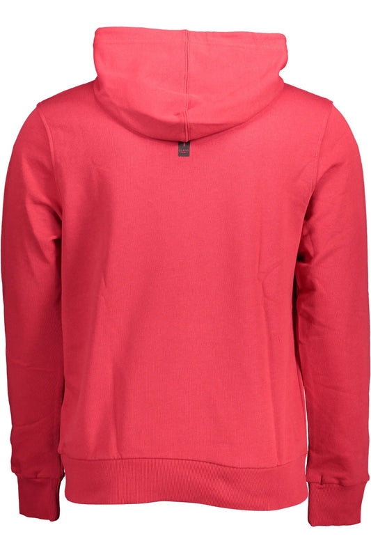 Cavalli Class Scarlet Cotton Hooded Sweatshirt