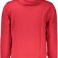 Elegant Pink Hooded Sweatshirt with Logo Print