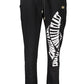 Sleek Black Sporty Trousers with Logo Detail