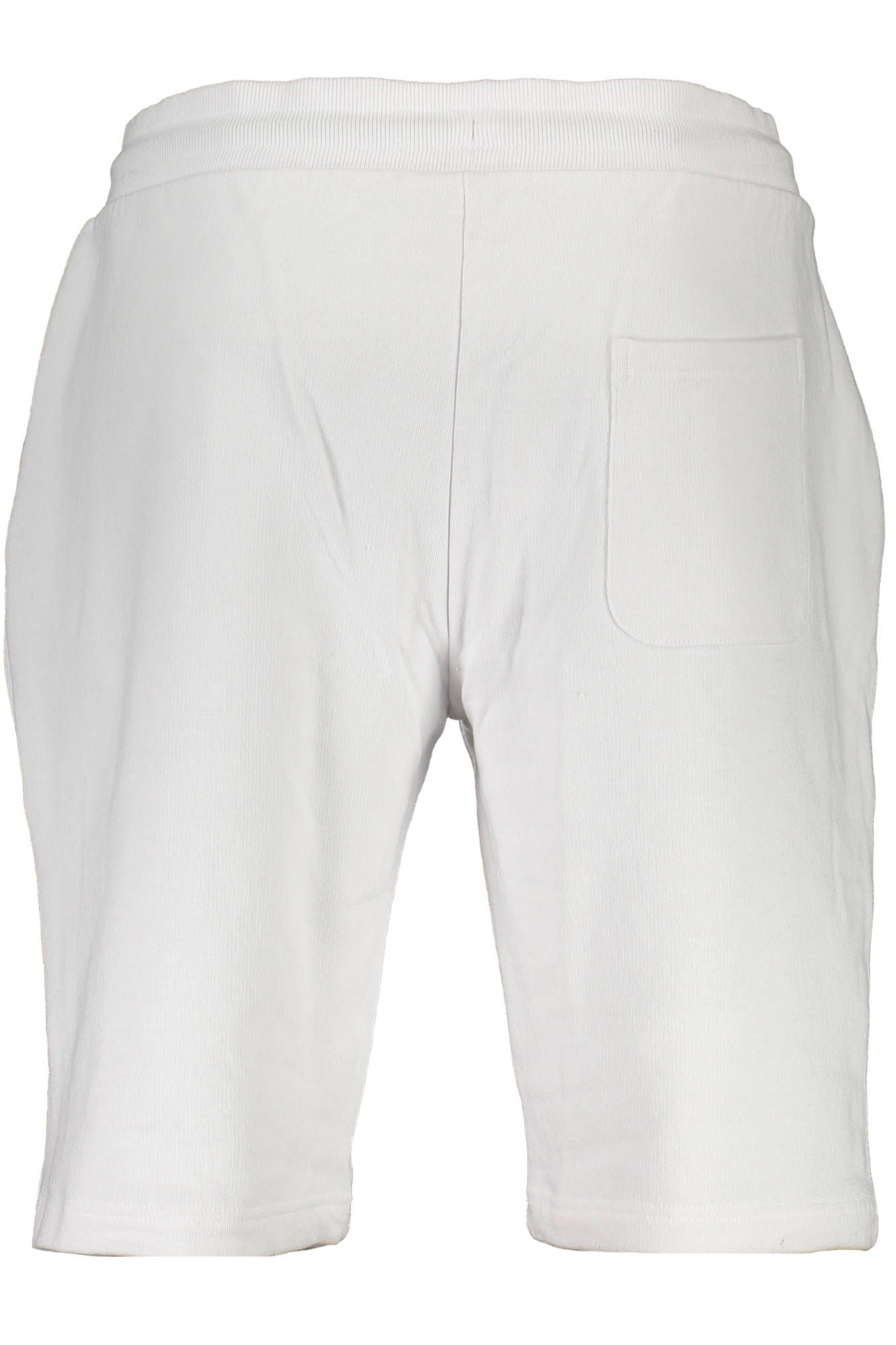 Elegant White Sporty Shorts with Logo Accent