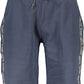 Chic Sporty Blue Cotton Shorts