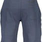 Chic Sporty Blue Cotton Shorts