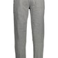 Chic Gray Sports Trousers with Contrasting Details