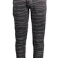 Elegant Black Cotton Sports Trousers