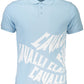 Elegant Light Blue Cotton Polo
