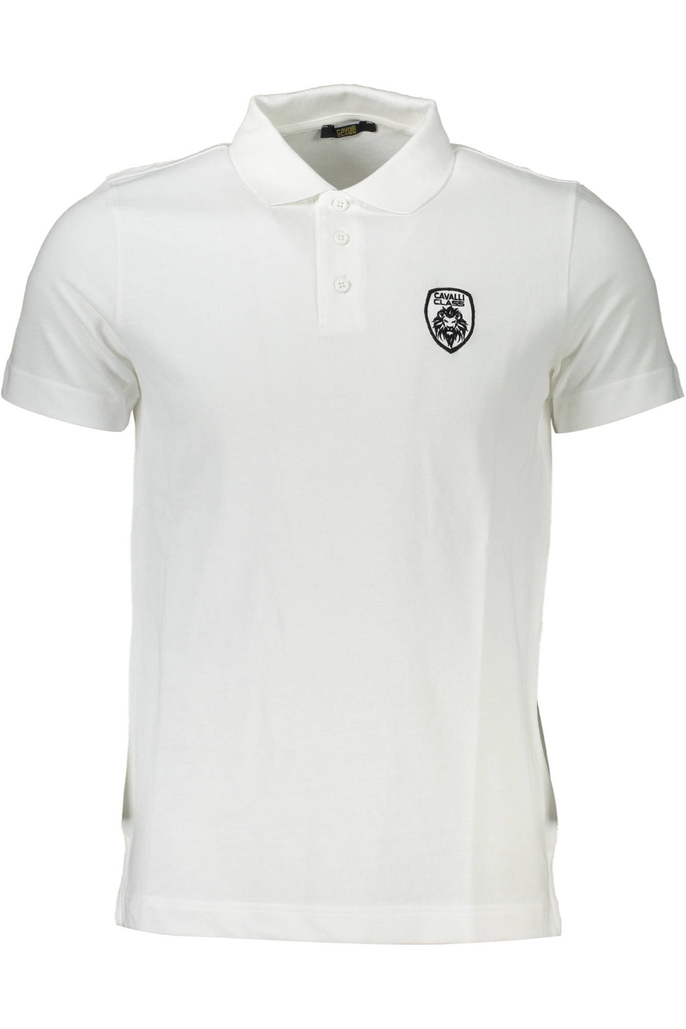 Elegant White Embroidered Polo Shirt