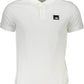 Elegant White Cotton Polo with Exclusive Detailing