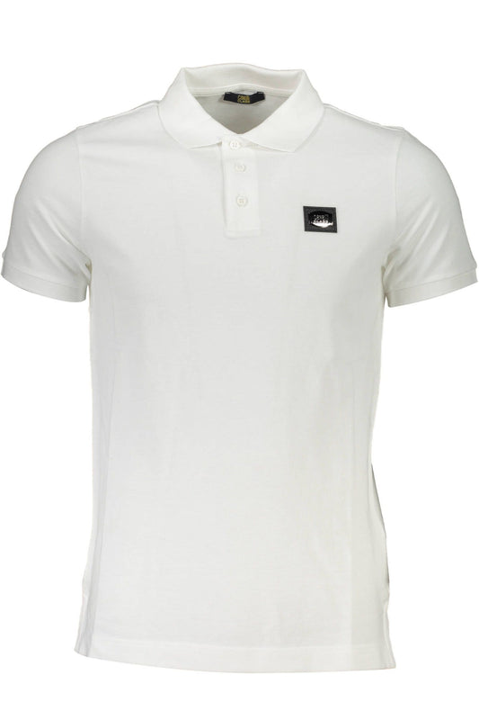 Elegant White Cotton Polo with Exclusive Detailing