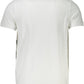 Elegant White Printed Polo Shirt