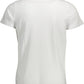 Elegant White Contrast Detail Polo Shirt