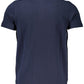 Elegant Embroidered Blue Polo Shirt