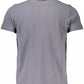Sleek Gray Polo Shirt with Signature Embroidery