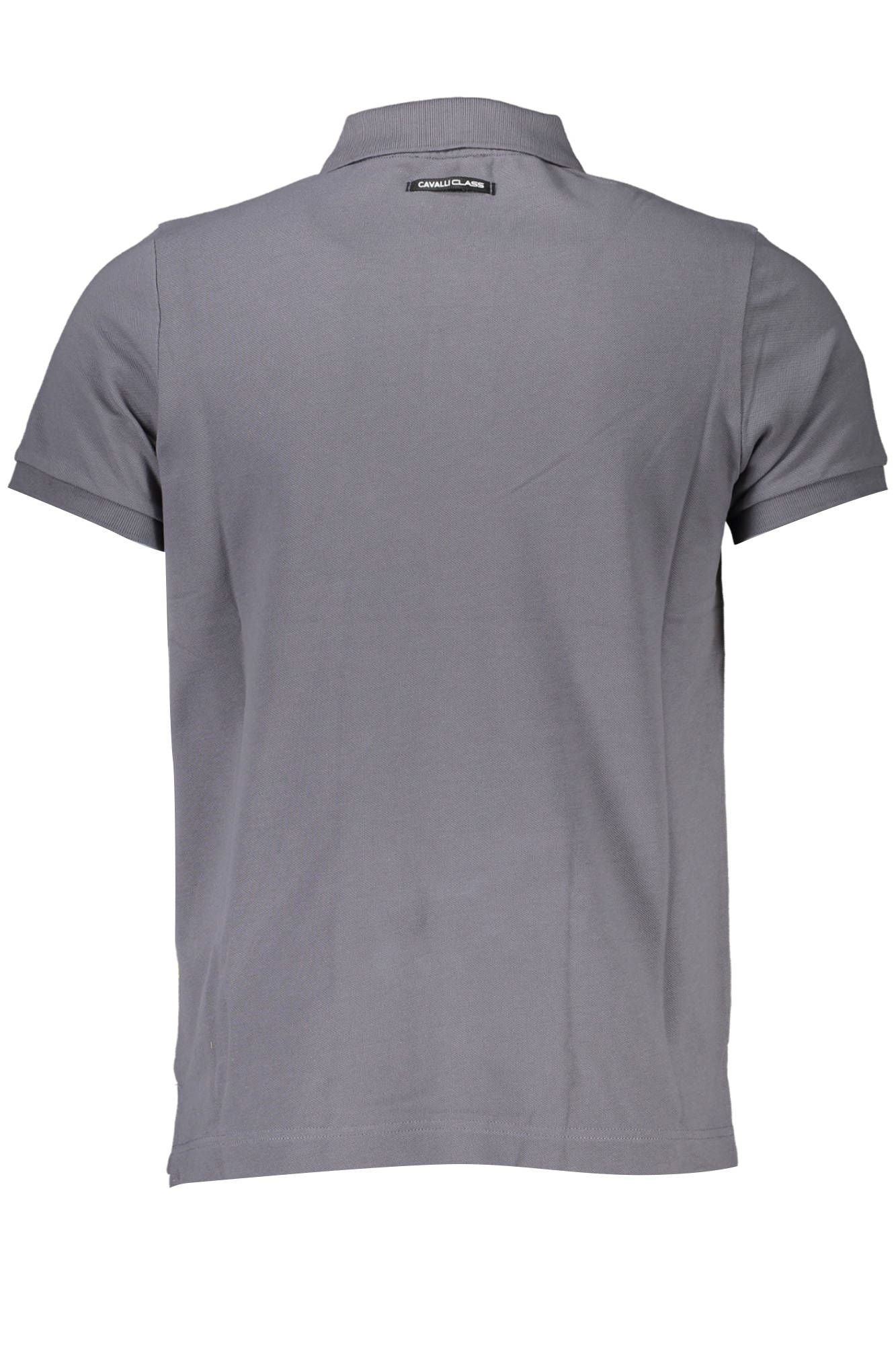 Elegant Gray Short-Sleeved Polo for Men