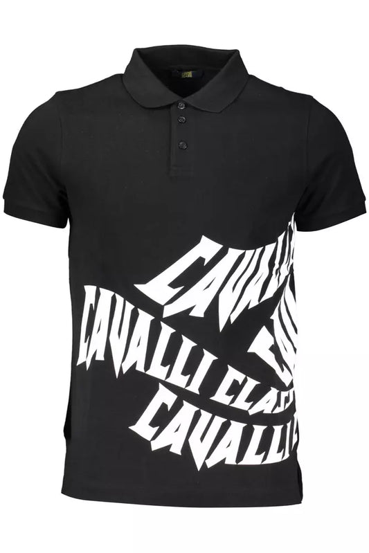 Elegant Short-Sleeved Black Polo