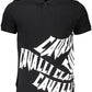 Elegant Short-Sleeved Black Polo Shirt