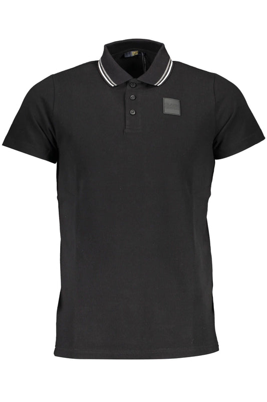 Chic Contrasting Short-Sleeve Polo Shirt