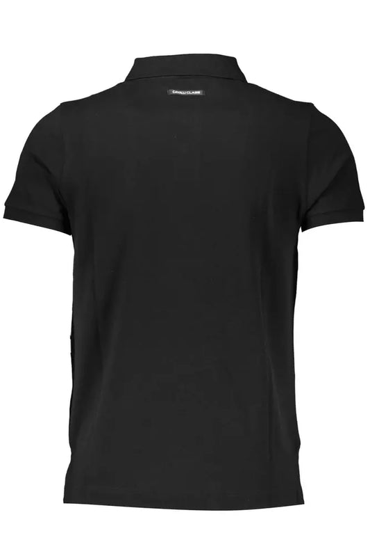 Elegant Short-Sleeved Black Polo