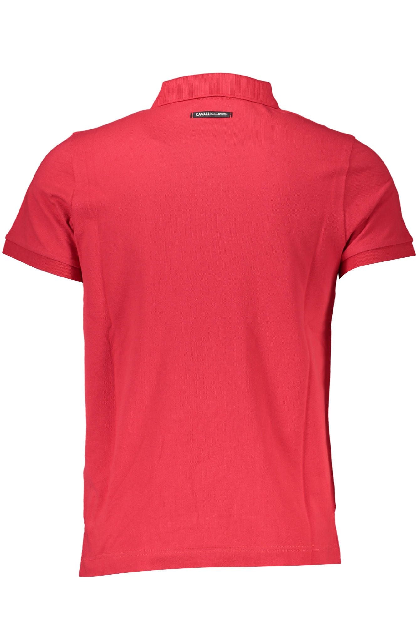 Chic Red Polo Shirt with Timeless Print
