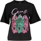 Chic Slim Fit Tee with Iconic Print