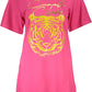Chic Pink Printed Logo Tee - Regular Fit
