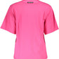 Elegant Pink Printed Tee with Chic Appeal