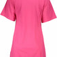 Chic Pink Cotton Tee with Signature Print